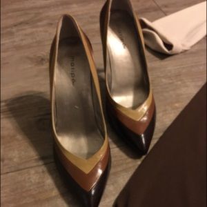 Maripe Brown & Tan High Heels